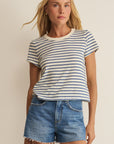 Junie Striped Tee - Navy