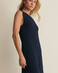 Sandbar Crochet Mini Dress in Navy