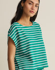 Tilly Striped Top - Rainforest