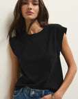 Camino Jersey Top - Black