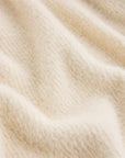 Close-up of beige fabric texture