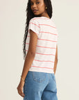 Striped Modern V-Neck Tee