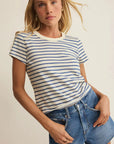 Junie Striped Tee - Navy