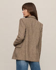 Evan Check Blazer - Dark Chocolate
