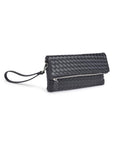 Aria Woven Wristlet Clutch