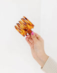 5 Prong Claw Clip - Amber