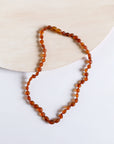 Raw Cognac Baltic Amber Necklace - 18"