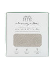 Whispering Willow lavender eye pillow packaging on a white background