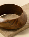 Chunky Wooden Bangle Bracelet