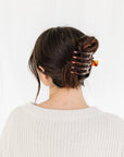 5 Prong Claw Clip - Amber