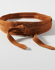 Wrap Belt - Rusty Cognac Suede