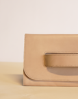 Mare Leather Handle Clutch by ABLE