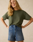 Stretch Terry Patch Pocket Shorts - Riverton