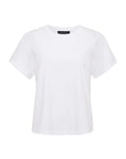 White t-shirt on a white background