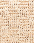 Close-up of a beige woven texture