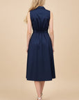 Sleeveless Shirt Dress
