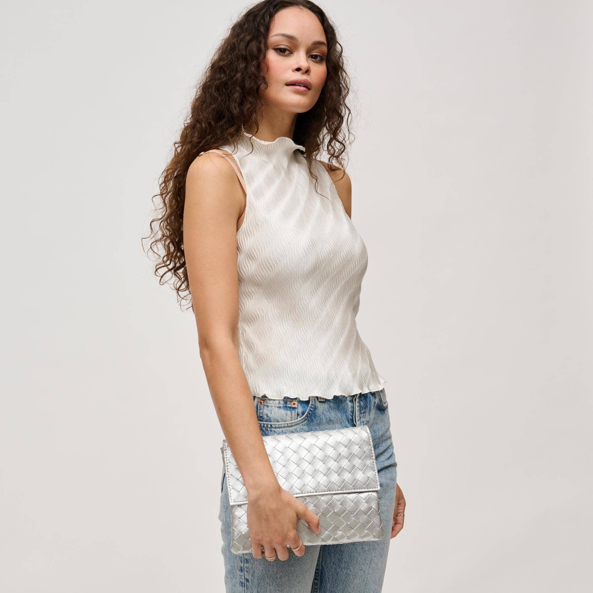 Ivy Woven Clutch