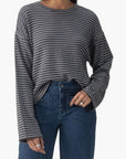 Textured Ottoman Popover Long sleeve