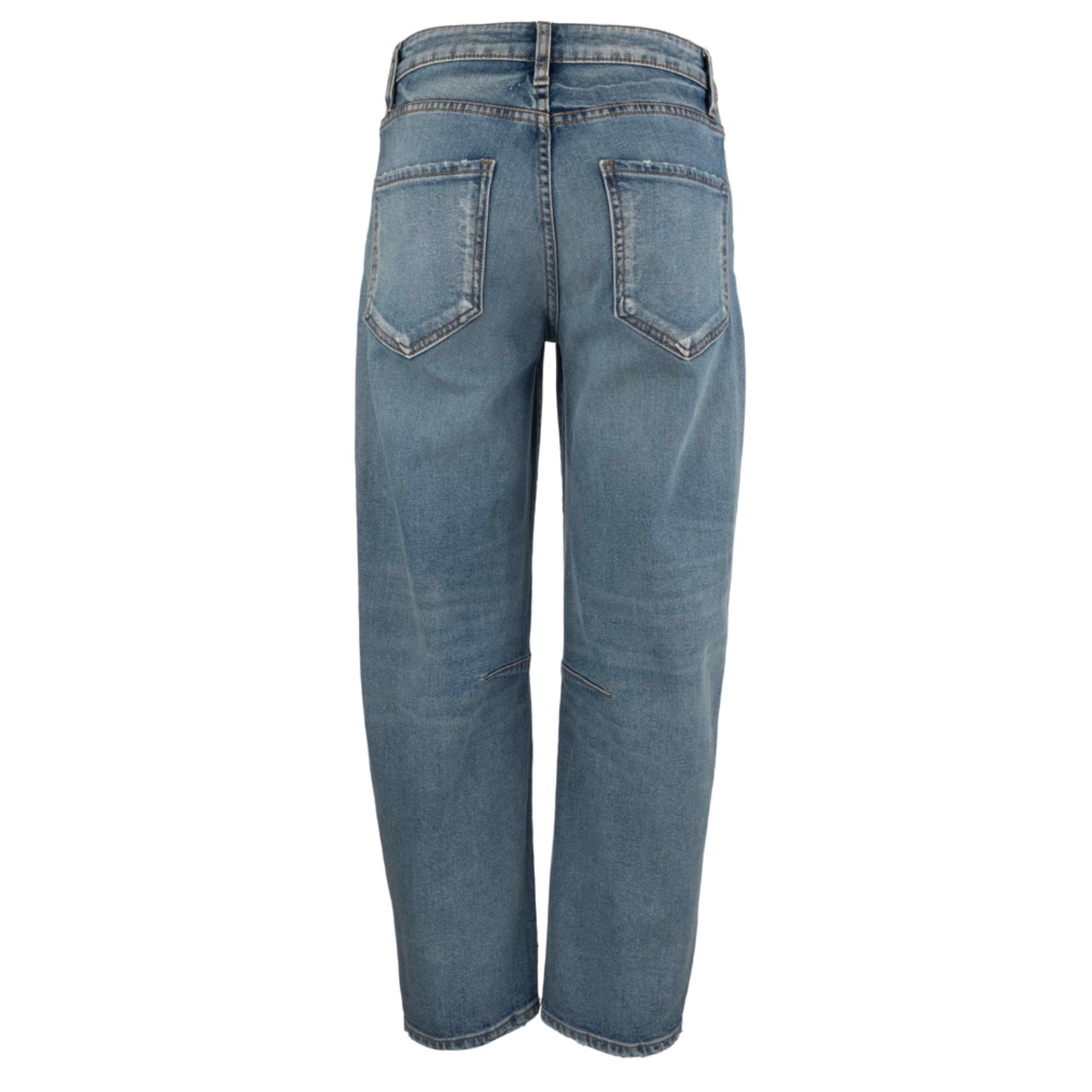 Ashley Slouchy Barrel Straight Leg Jean - Leadership Wash