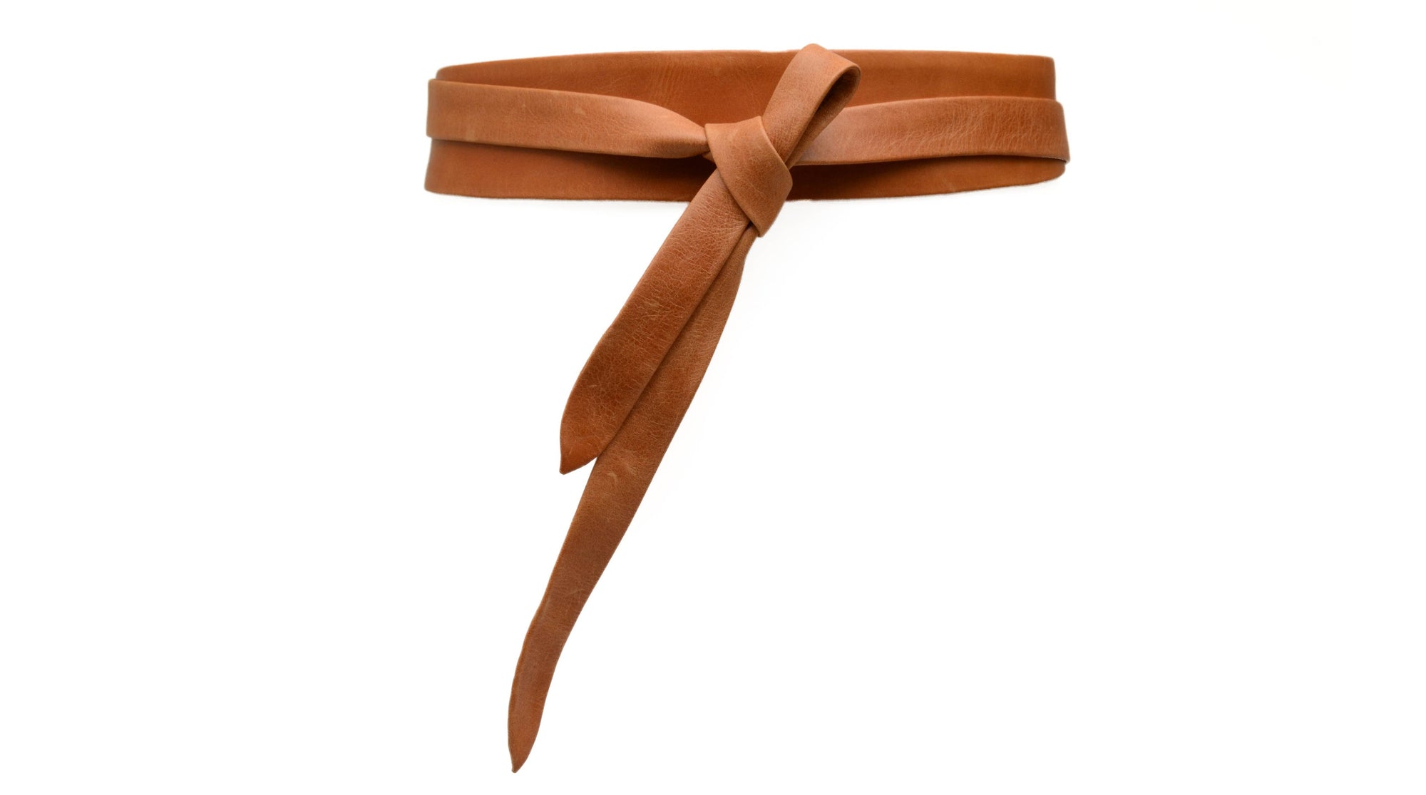 Midi Wrap Belt - Cognac