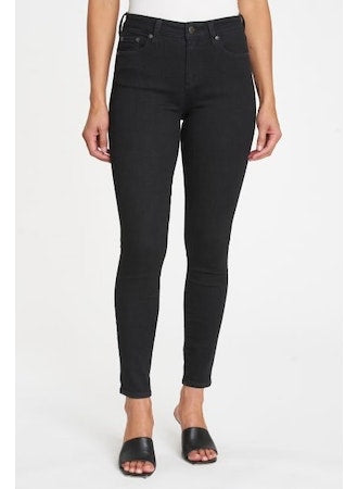 Audrey Mid-Rise Skinny - Dark Vinyl