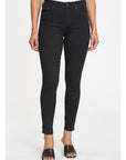 Audrey Mid-Rise Skinny - Dark Vinyl