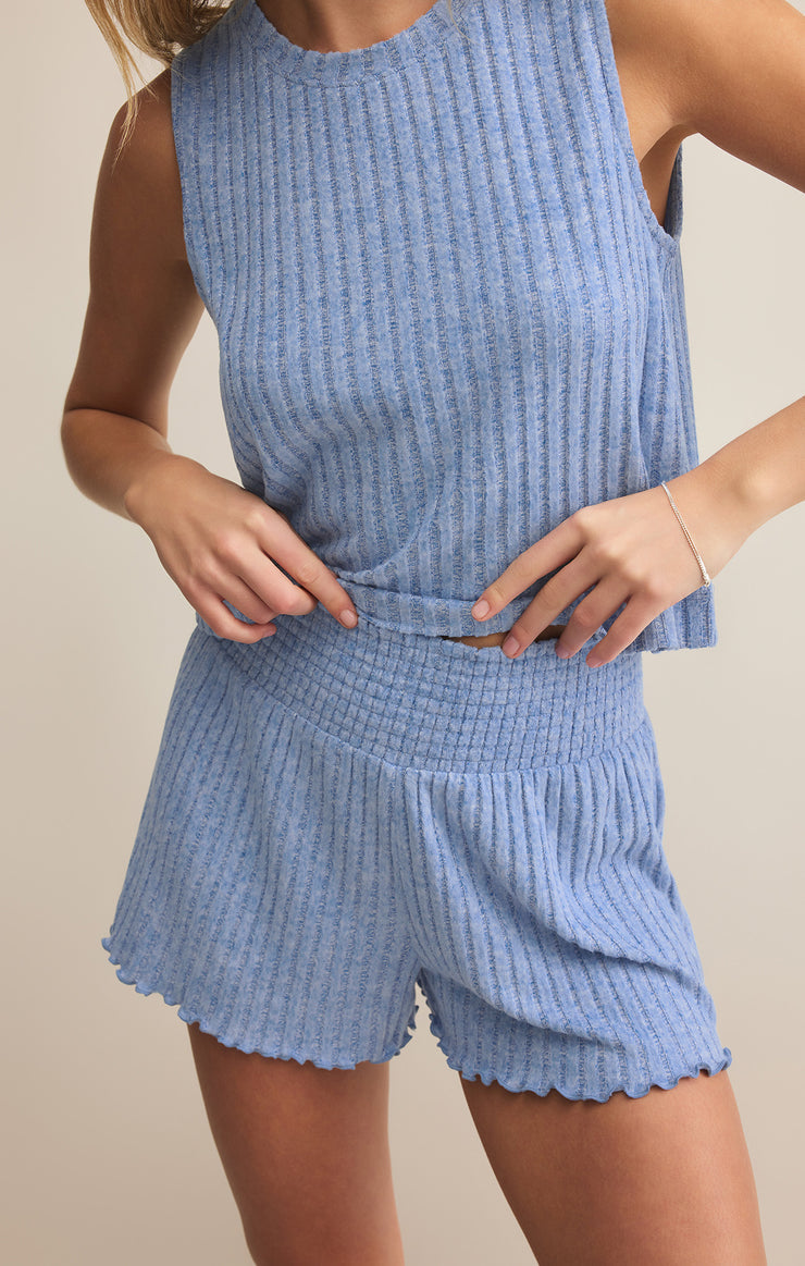 Dawn Smocked Rib Short