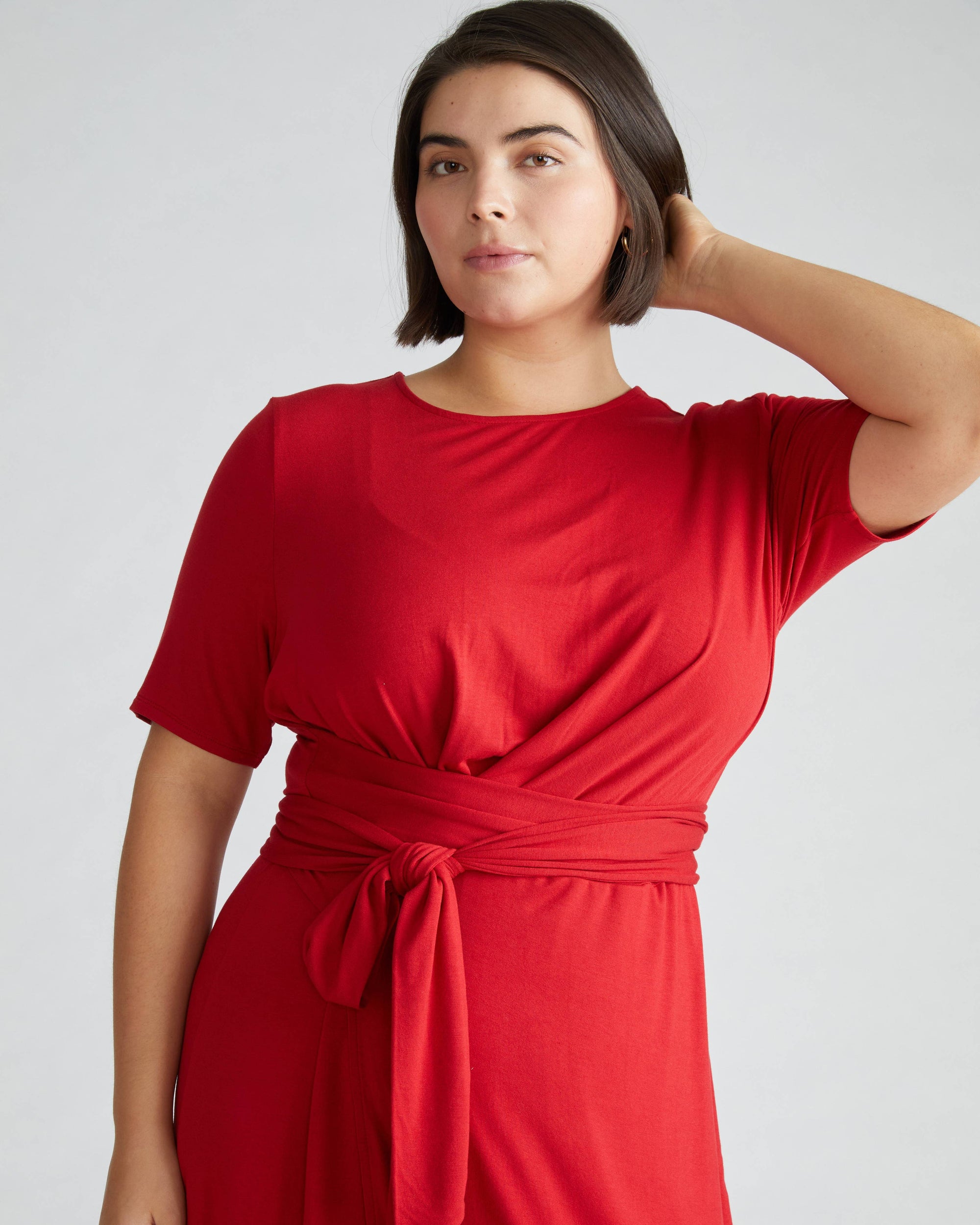 Delilah Liquid Jersey Dress - / New York Red- SizeM - by Universal Standard Delilah Liquid Jersey Dress - / New York Red- SizeM - by Universal Standard