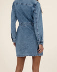 Arlington Long Sleeve Denim Mini Dress