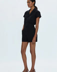 Parker Short Sleeve Romper by Pistola - Fade to Black