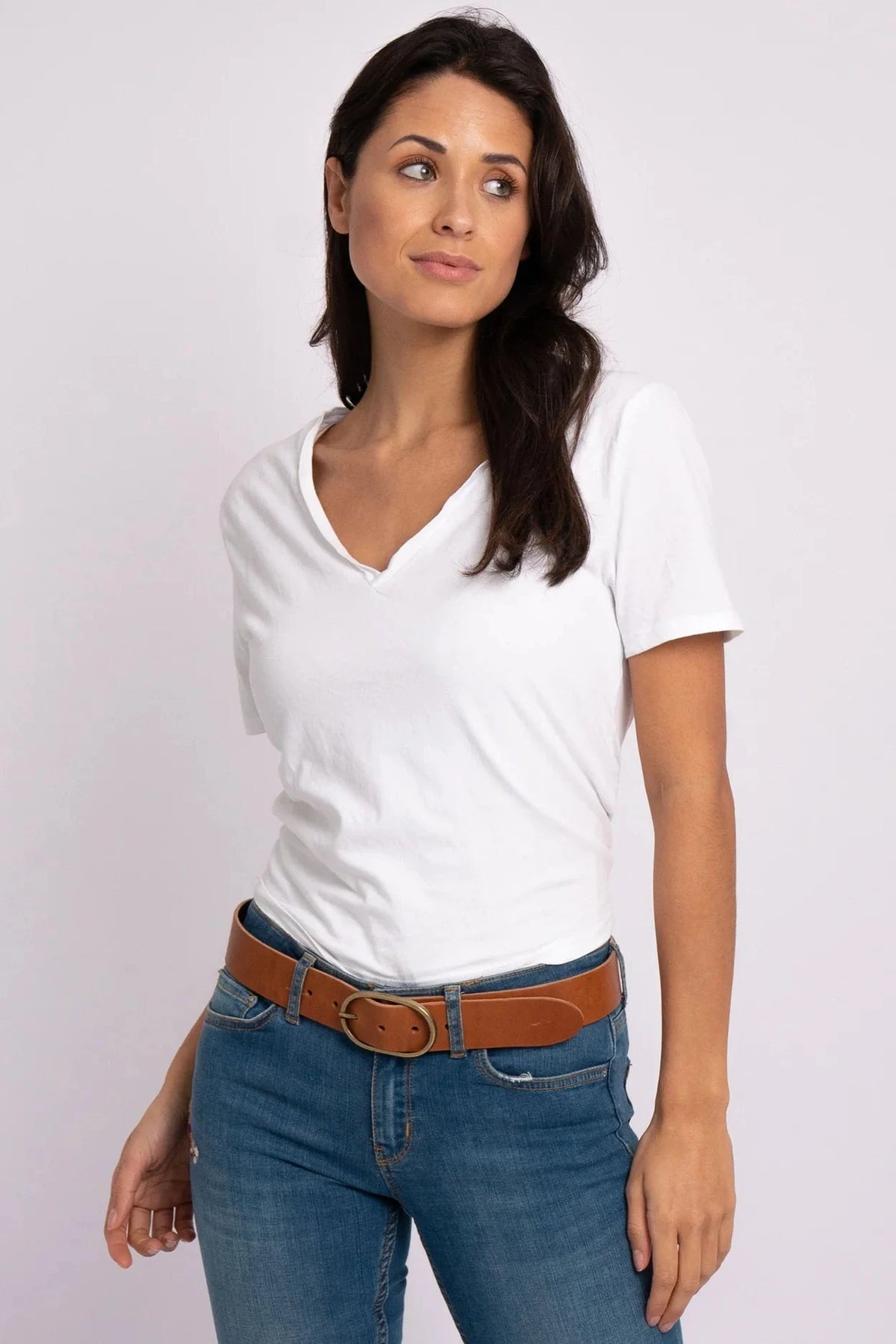 Fien Leather Belt - Cognac