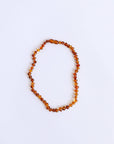 Polished Cognac Baltic Amber Necklace - 18"