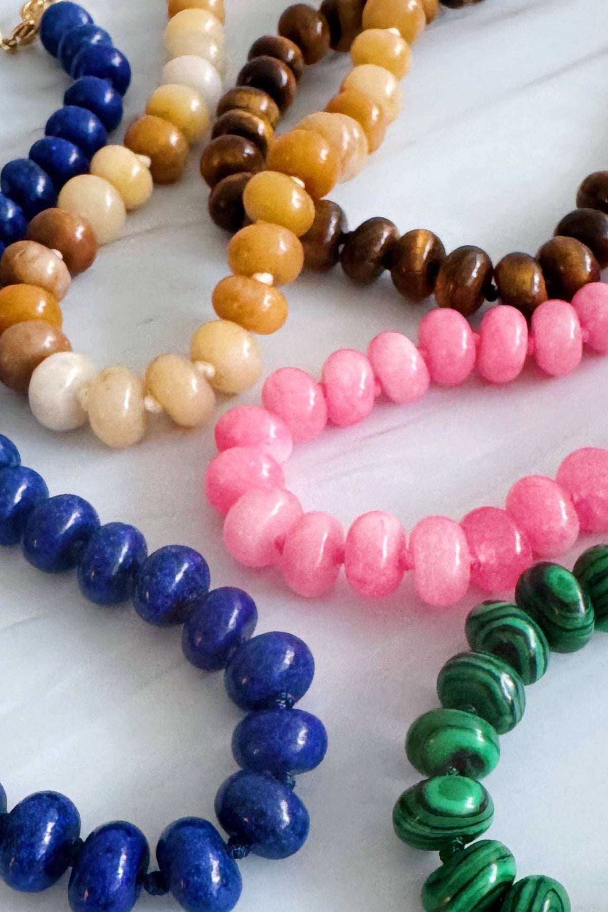 Refined Stone Bead Necklace