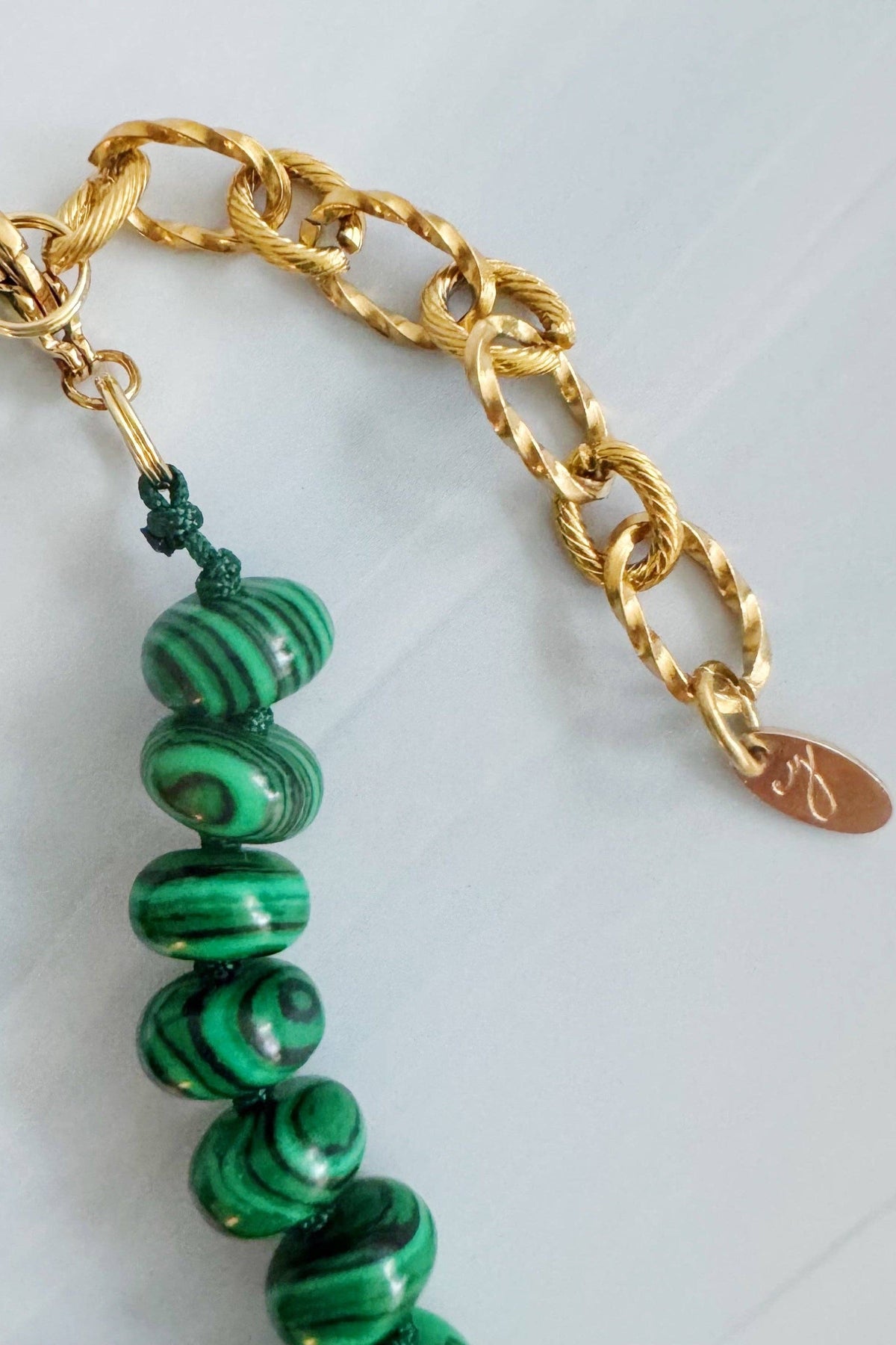 Refined Stone Bead Necklace