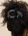 Black Flat Cloud Clip - Large