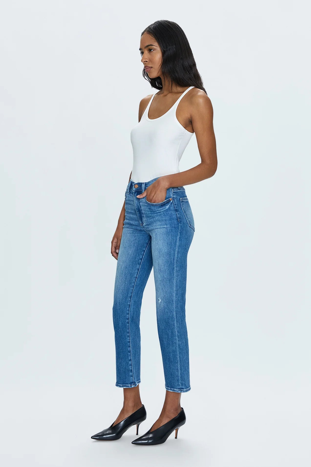 Lennon High Rise Crop Boot Jean - Fling Vintage