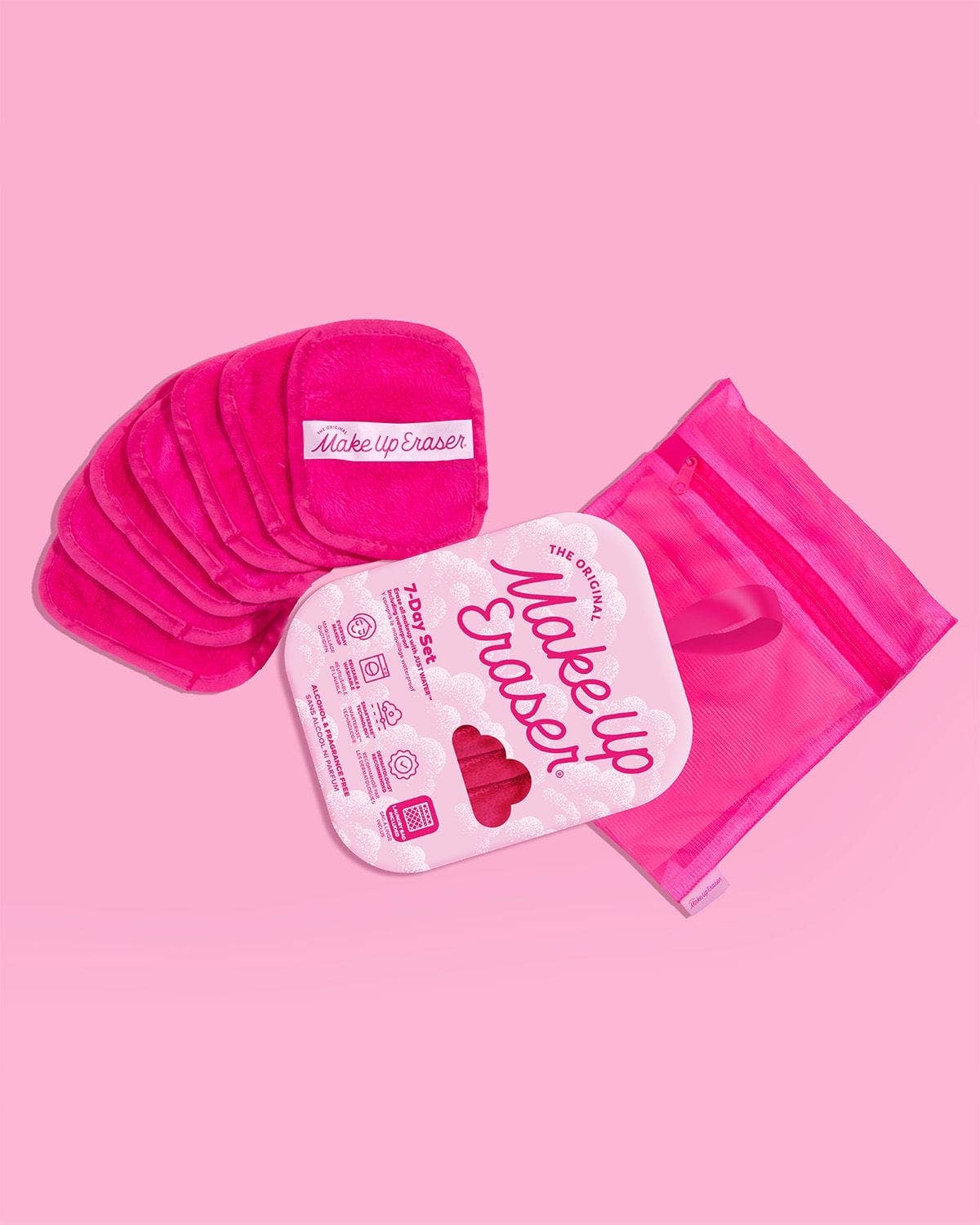 Pink 7-Day Set | Eco-Friendly MakeUp Eraser