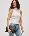 Ivy Woven Clutch