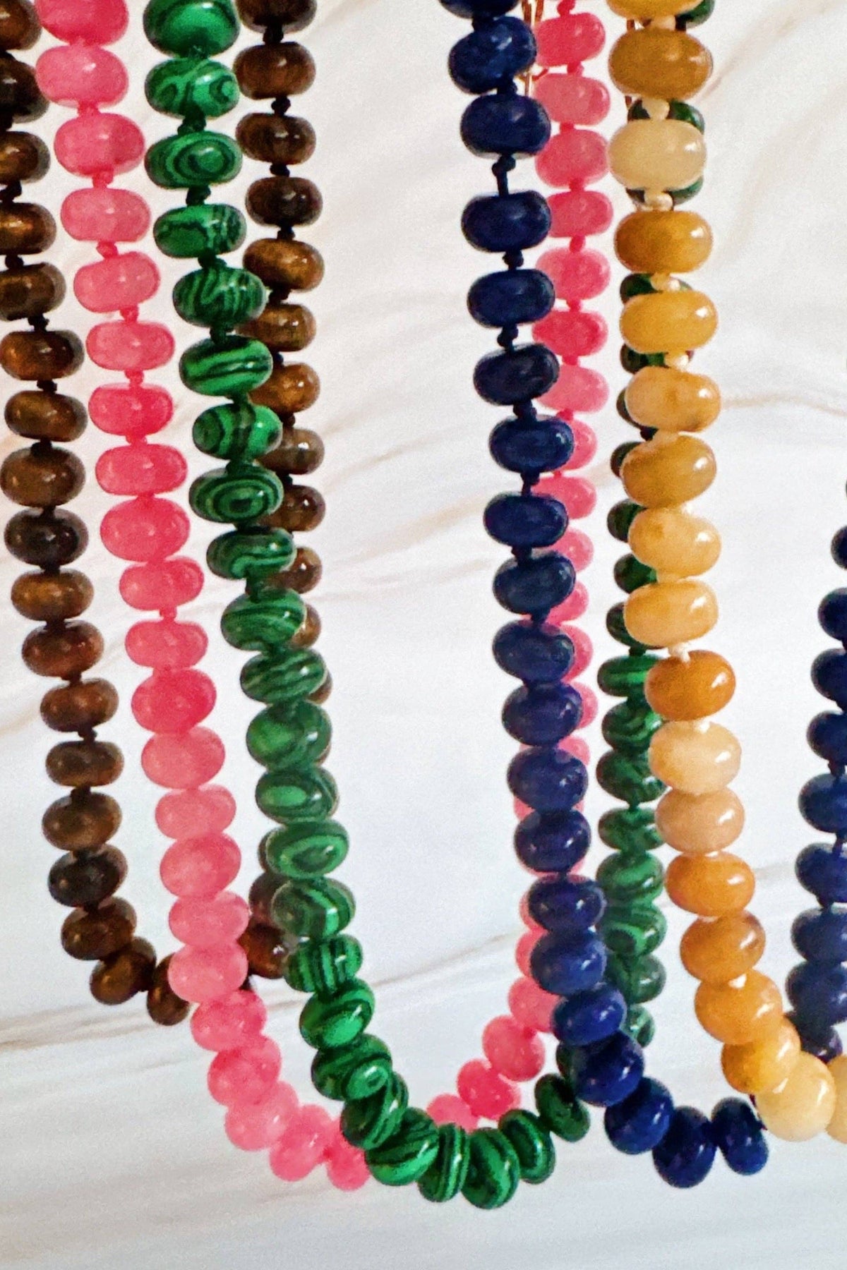 Refined Stone Bead Necklace