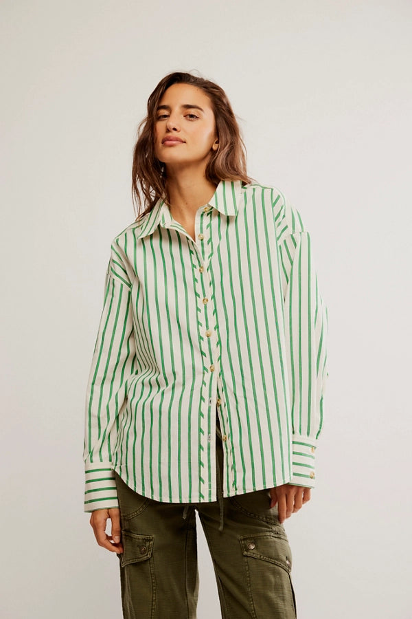 Striped Varsity Vibes Shirt