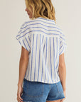 Parallel Button Down Top