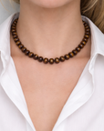 Refined Stone Bead Necklace