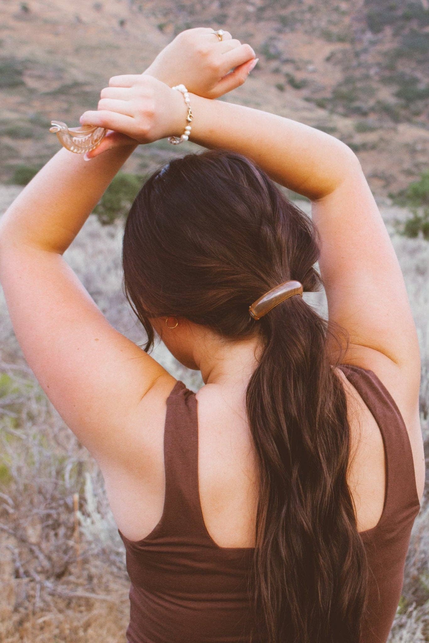 Ponytail Cuff: Pink