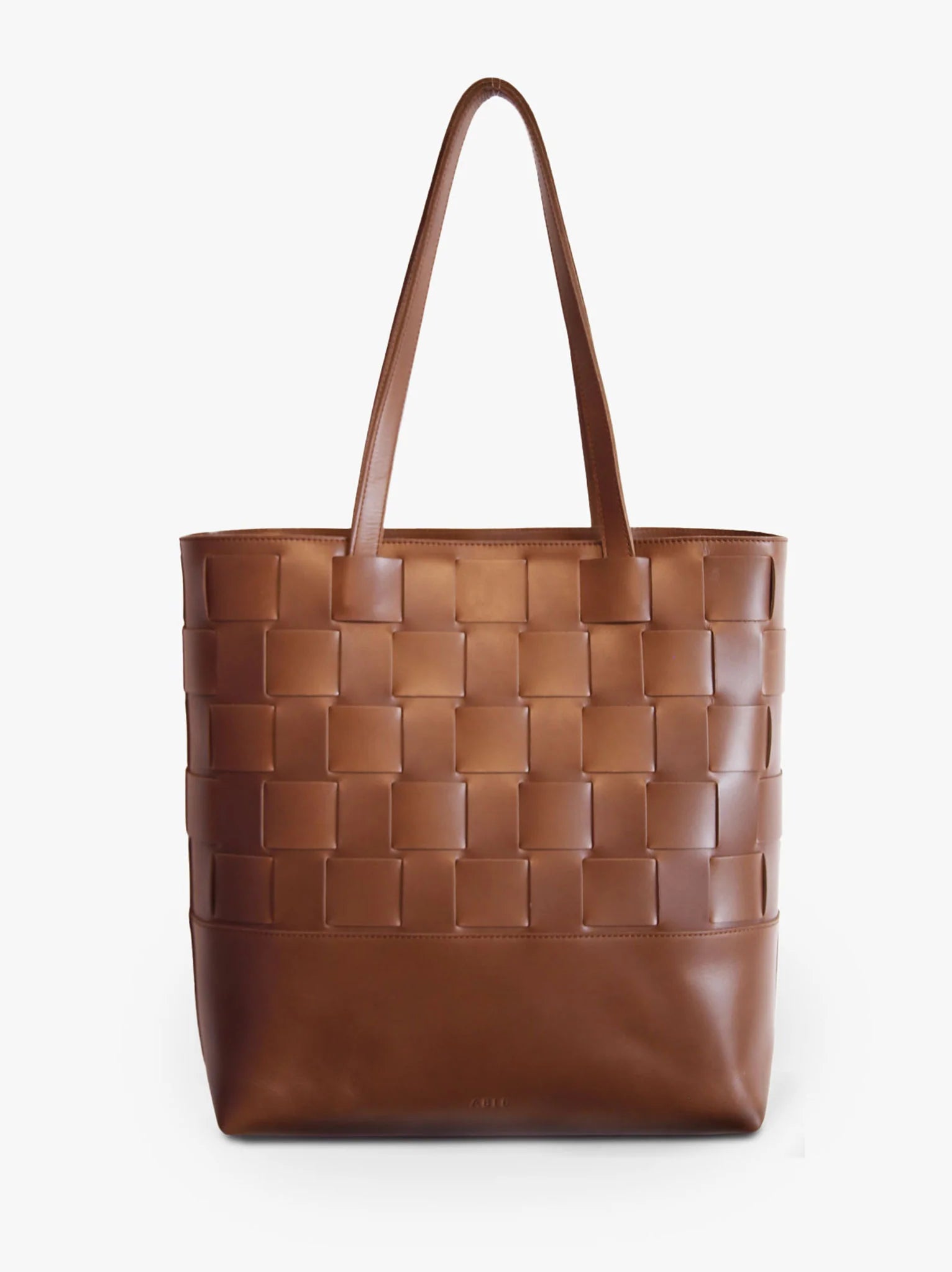 ABLE Mamuye Woven Leather Tote – Sweet Apricot