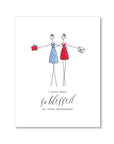 "BLESSED BY FRIENDSHIP" FRIENDSHIP CARD