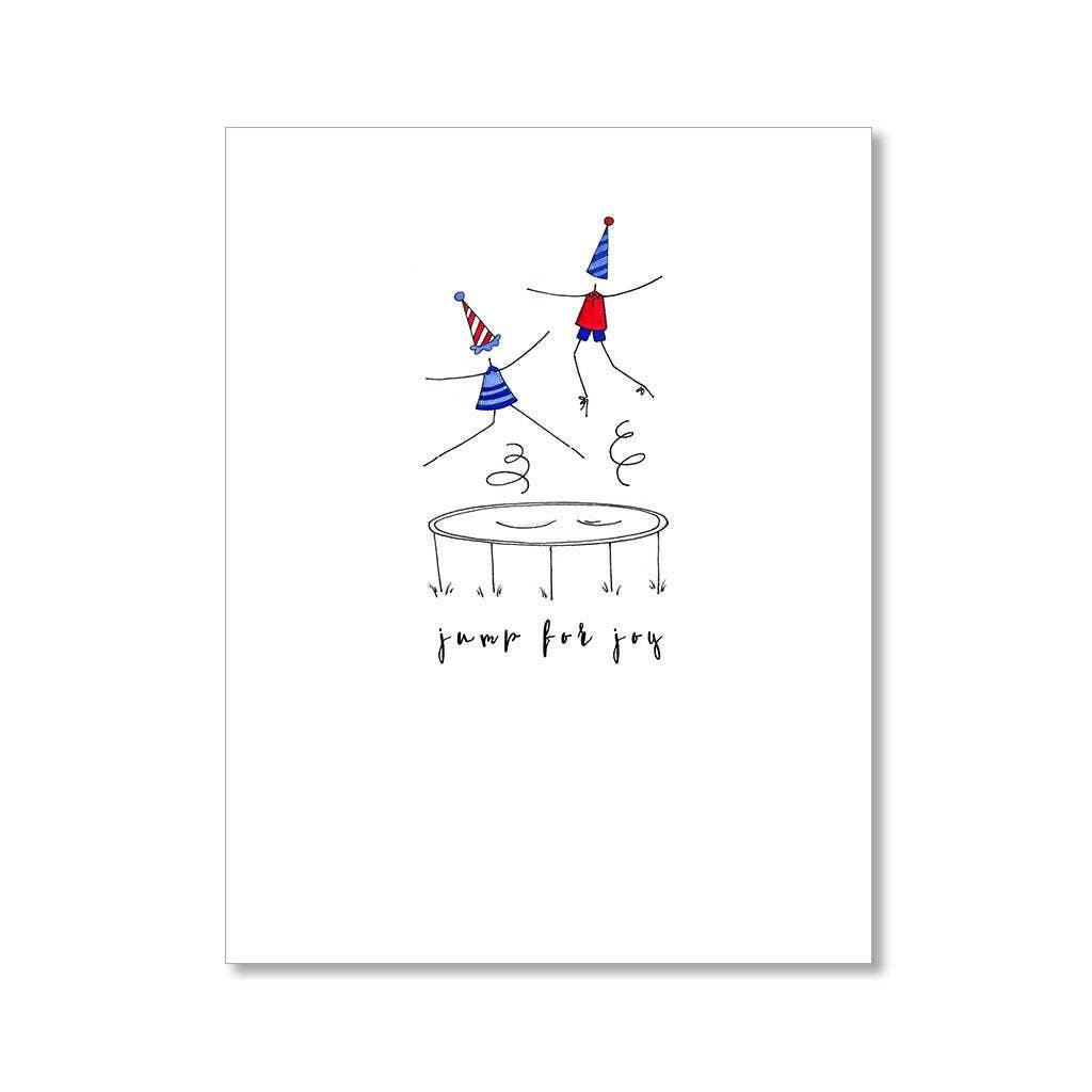 "JUMP FOR JOY" BIRTHDAY CARD