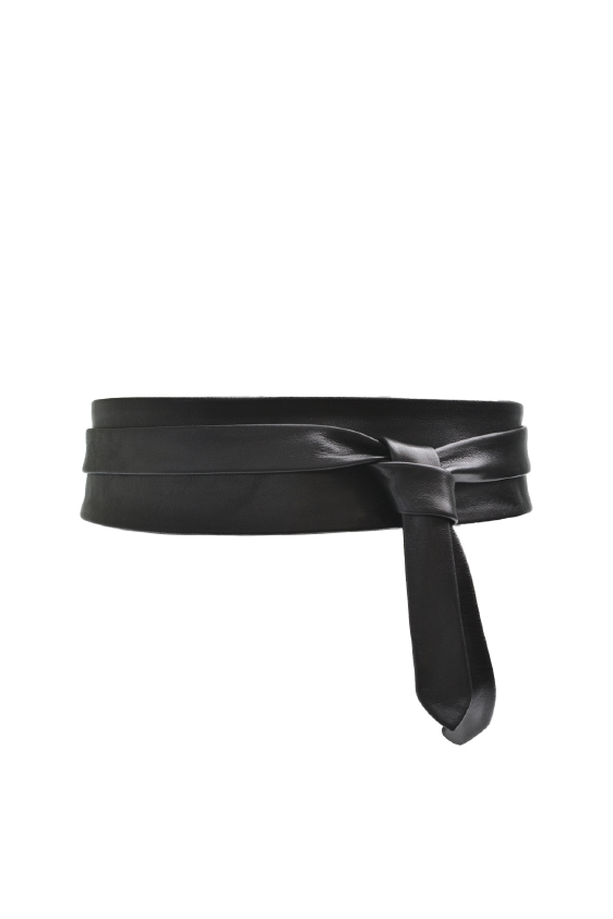 Black belt on a white background