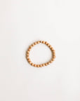 Cypress Wood + 14K Gold Filled Beaded Stretch Bracelet - 7"