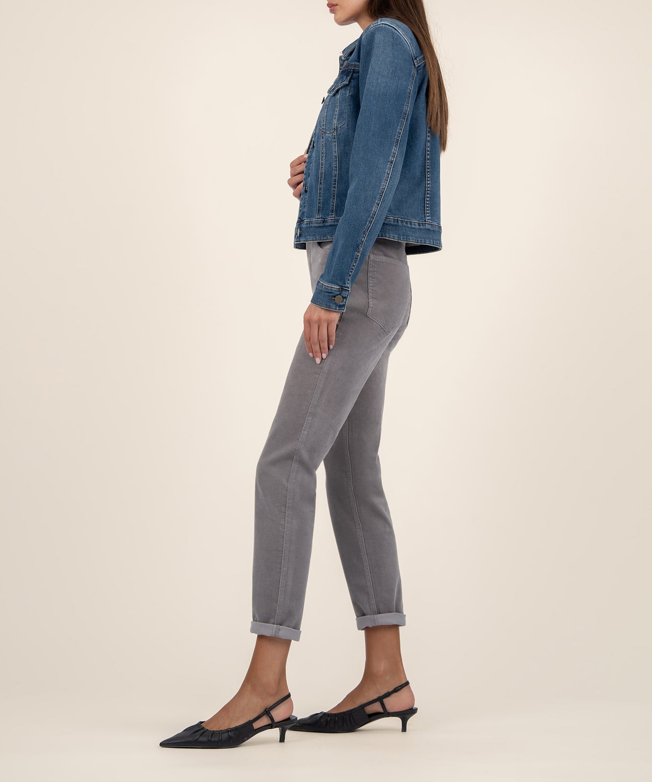 Julie Crop Jacket w/ Drop Shoulder