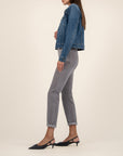 Julie Crop Jacket w/ Drop Shoulder